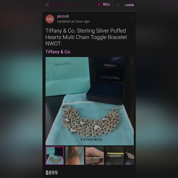 Tiffany&Co. Sterling Silver Multi Strand Puffed Heart bracelet - Picture 15 of 15